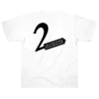 下町worksの「２」STROKE ヘビーウェイトTシャツ