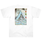 nidan-illustrationの"女雪宮・冬" #2 Heavyweight T-Shirt