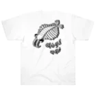 LalaHangeulのアノマロカリス　ハングルデザイン　バックプリント Heavyweight T-Shirt