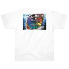 AkironBoy's_ShopのPEACE AND LOVE 〜平和と愛は何処からくるのか❓〜 ヘビーウェイトTシャツ