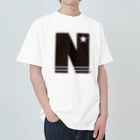 NOBチャンネルストアのN STAR ブラック ヘビーウェイトTシャツ