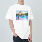 MOTCOM Winkel+の「スケボー女子」Skateboard girls ヘビーウェイトTシャツ