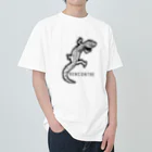 rencontre reptiles　ランコントルレプタイルズのレオパ　スノーエニグマエクリプス　モノクロ Heavyweight T-Shirt