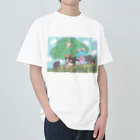 有明ガタァ商会のぶたさんたちとピクニック Heavyweight T-Shirt