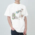 トコロコムギのべろべろにゃんこ Heavyweight T-Shirt