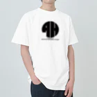 ATELIER-H   -HouZA official Goods Station-のAH丸太アイコン　クロ Heavyweight T-Shirt