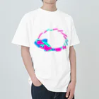 shi-chi Labo graph(詩一）のガラスチェックハリネズミ Heavyweight T-Shirt