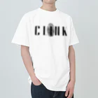 CLINK_officialのCLINK旧LOGO2 ヘビーウェイトTシャツ