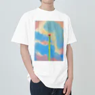 窓の頭の中の小さなサボテン Heavyweight T-Shirt