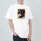 おっぽ君のネックウォーマー犬 Heavyweight T-Shirt