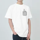 white-cockatooのポケットからタイハクオウム Heavyweight T-Shirt