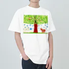 しえ*shopの希望の木　-壁紙用- ヘビーウェイトTシャツ