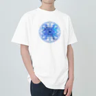Cyan's graphicsのBlue graphics(circle) ヘビーウェイトTシャツ
