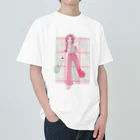 motsu・nabeの春(PINK) ヘビーウェイトTシャツ