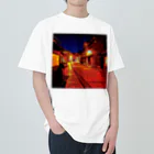 GALLERY misutawoの京都 夜の街角 Heavyweight T-Shirt