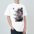 shi-chi Labo graph(詩一）の蒼点と桜 ヘビーウェイトTシャツ