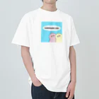 もこもこイエティのひょっこりもこもこイエティ ヘビーウェイトTシャツ