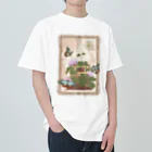 kitaooji shop SUZURI店のTraveling butterfly Heavyweight T-Shirt