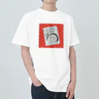 開運ことはのえびす顔かよちゃん(赤) Heavyweight T-Shirt