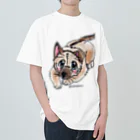 宇寅。の泥棒フェイスの子犬 Heavyweight T-Shirt