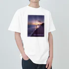 shoji'sのfale o lakinini surf akiya sunset ヘビーウェイトTシャツ