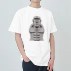 モアイの中の人の普通の色のモアイ(マッチョver.) Heavyweight T-Shirt