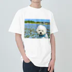 ☁️せとくん(陰キャ)☁️のビションフリーゼのセトくん　お花畑 Heavyweight T-Shirt