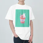 ウサトリエのうさぎcafeーいちごー ヘビーウェイトTシャツ