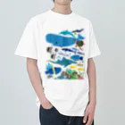 みなとまち層の小笠原の海洋生物(背景なし) ヘビーウェイトTシャツ