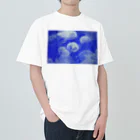 天秤座の海を漂う白い月 Heavyweight T-Shirt