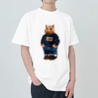 ことぷん の こぜにかせぎのはとふろーれん前面 ヘビーウェイトTシャツ