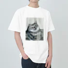 uiの友人のﾈｺﾁｬﾝ ヘビーウェイトTシャツ