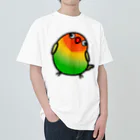 Cody the LovebirdのChubby Bird ルリゴシボタンインコ ヘビーウェイトTシャツ