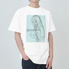 obosa_DENS/SABEAR_shop ＠SUZURIのrough drawing girl-1_ウェア Heavyweight T-Shirt