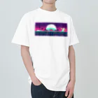 いちぼ君のお店のICHIBO-SynthWave Heavyweight T-Shirt