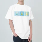 ざぱきちのお店の★くまさんクリームソーダデザイン Heavyweight T-Shirt