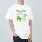 swimmyのあつまれ恐竜たち Heavyweight T-Shirt