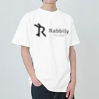 mukomaruのRabbily　Rogo+２ ヘビーウェイトTシャツ