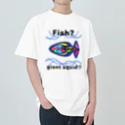 Future Starry Skyのfish?giant squid? ヘビーウェイトTシャツ