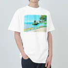 風と雨のショップの水辺。 Heavyweight T-Shirt