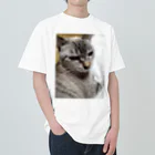 ねこの森でお散歩のさあ、モフりなさいよ。 Heavyweight T-Shirt