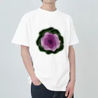 flower-flowersのflowering kale 1 ヘビーウェイトTシャツ