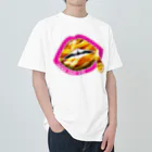 daddy-s_junkfoodsのFRENCH FRIES KISS - PINK Heavyweight T-Shirt