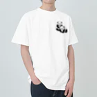 chippokeの双子パンダ Heavyweight T-Shirt