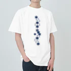 cuuyabowの籠目NAVY Heavyweight T-Shirt