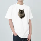 ドッポちゃんの可愛いモフ猫 Heavyweight T-Shirt