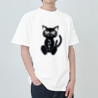 blueberryショップのめがねこ ヘビーウェイトTシャツ