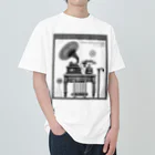 kouji-komatsuのオールドな蓄音機と電話機-m ヘビーウェイトTシャツ