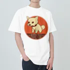 ken1219の柴犬こてつ君（平常心） ヘビーウェイトTシャツ