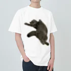 むっちり猫のむっちり丸のお腹ぽっこりむっちり丸 Heavyweight T-Shirt